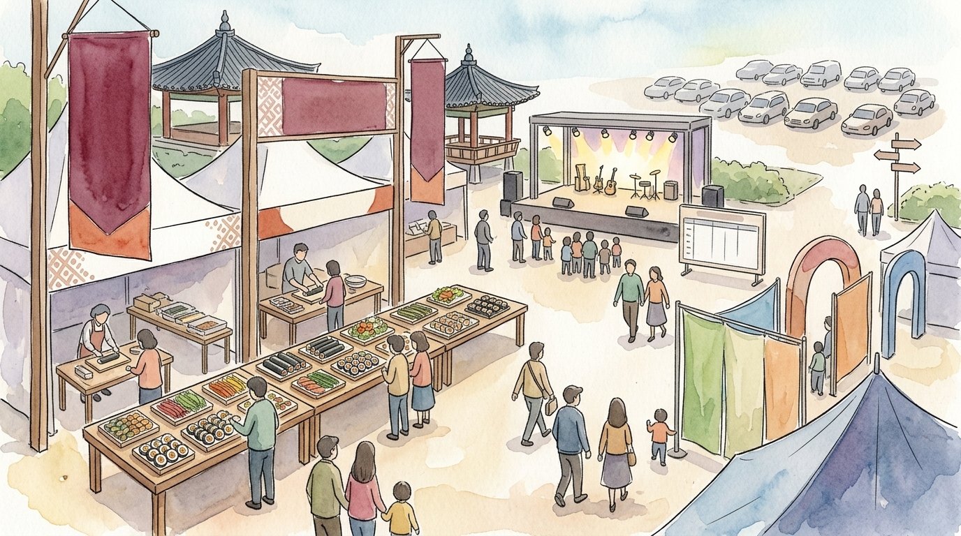 2026 김천 김밥축제 일정과 구역별 관람 프로그램 안내 대표 이미지
